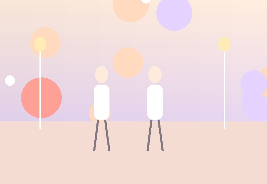 城市街角夜晚散步